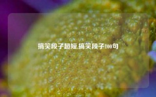 搞笑段子超短,搞笑段子100句