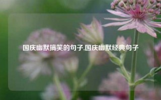 国庆幽默搞笑的句子,国庆幽默经典句子