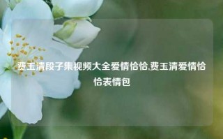 费玉清段子集视频大全爱情恰恰,费玉清爱情恰恰表情包