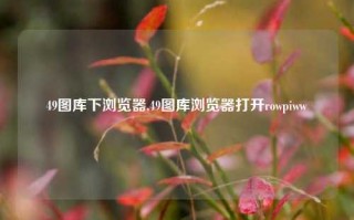 49图库下浏览器,49图库浏览器打开rowpiww