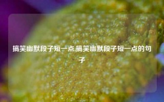 搞笑幽默段子短一点,搞笑幽默段子短一点的句子