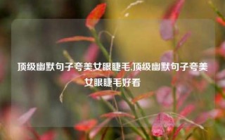 顶级幽默句子夸美女眼睫毛,顶级幽默句子夸美女眼睫毛好看