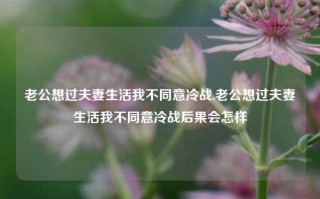 老公想过夫妻生活我不同意冷战,老公想过夫妻生活我不同意冷战后果会怎样