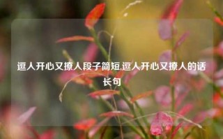 逗人开心又撩人段子简短,逗人开心又撩人的话长句