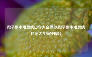 段子剧本短篇绕口令大全摘抄,段子剧本短篇绕口令大全摘抄图片