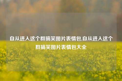 自从进入这个群搞笑图片表情包,自从进入这个群搞笑图片表情包大全-第1张图片-我笑了